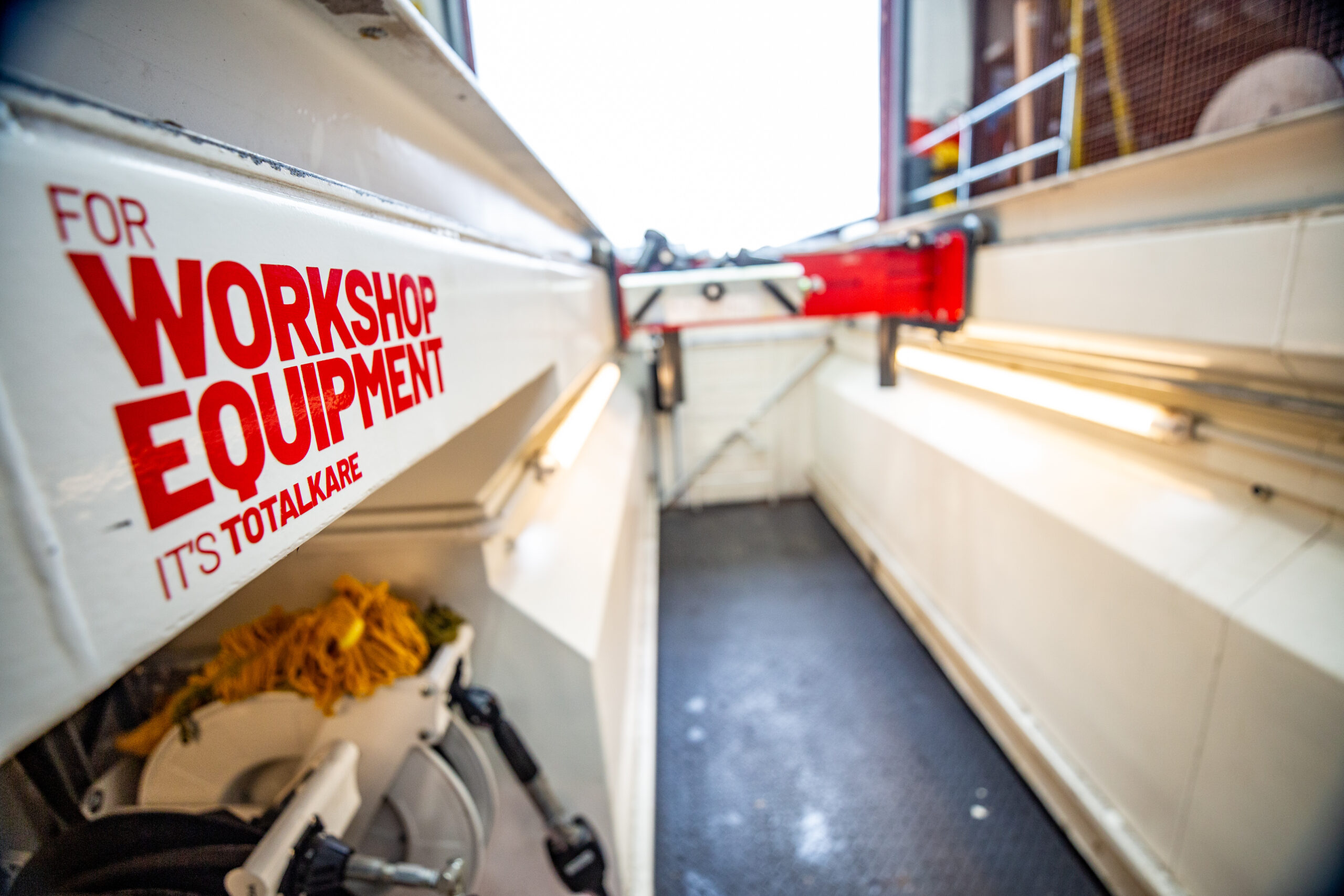 For workshop equipment it's totalkare decal in a pit